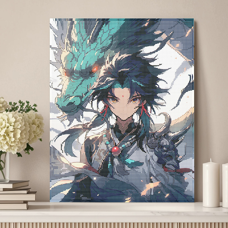 40*50 nueva serie de paisajes de animación transfronteriza pintura de diamantes niños adultos hechos a mano DIY con marco de pintura de diamantes en stock