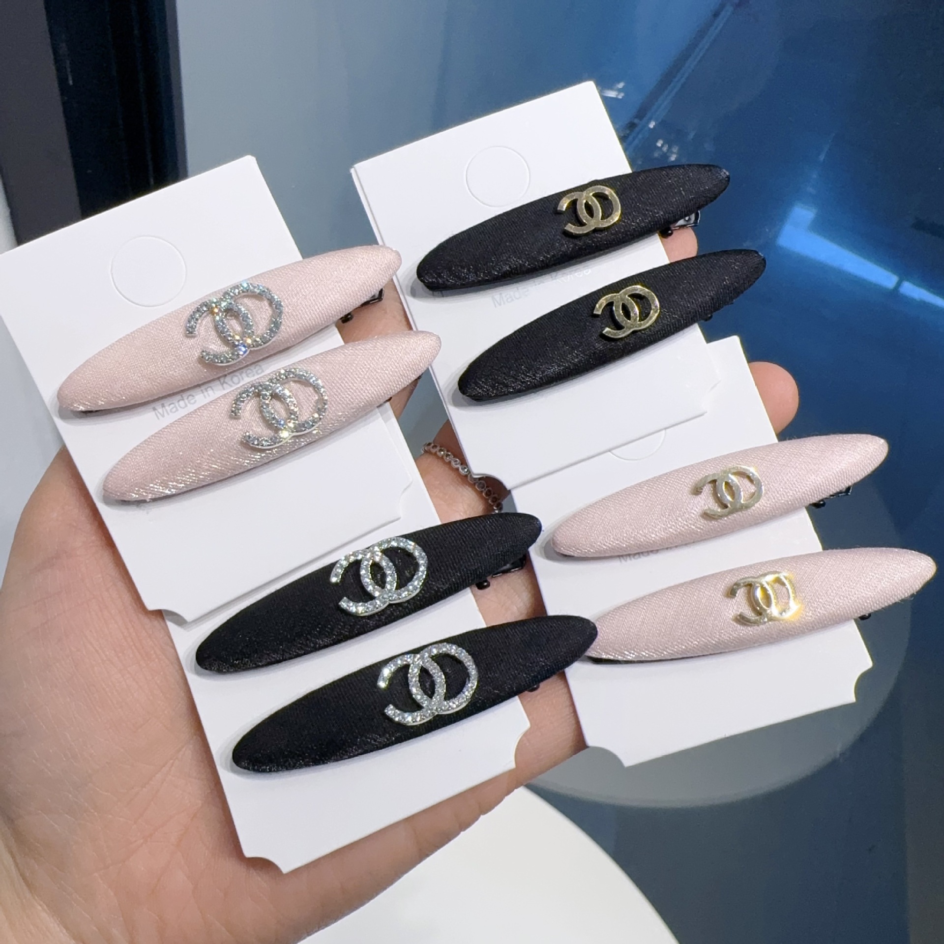 Hairgrip with letters, universal bangs, Korean style