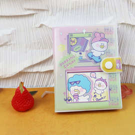 伊莎儿逗酱系列创意镂空封面加厚软面胶套本彩页搭扣手帐本日记本
