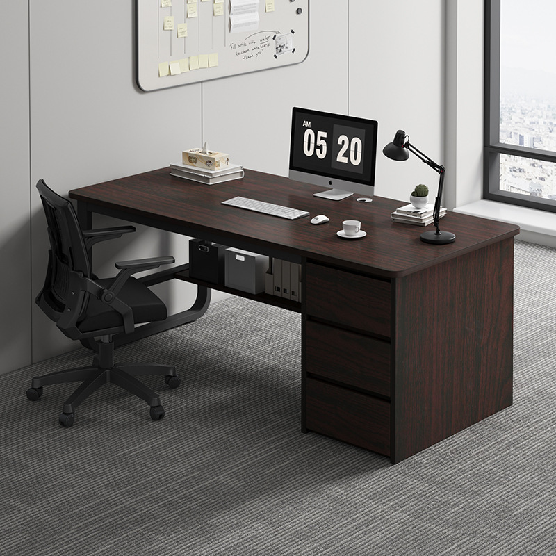 Modern Minimalist Computer Desk with Drawers, Office Workstation, Financial Single-Person Work Desk, Home Study Desk Modern Minimalist Computer Desk with Drawers, Office Workstation, Financial Single-Person Work Desk, Home Study Desk