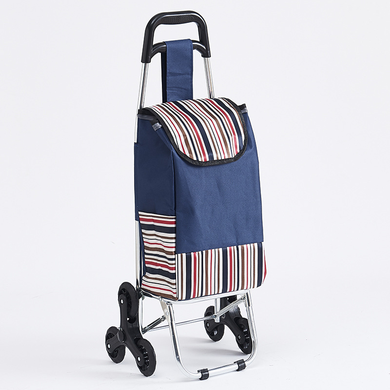 Carrito de compras portátil doméstico escalera pequeña carro de tracción de mercado de verduras de personas mayores carro de compras de verduras plegable carro de tracción ligero