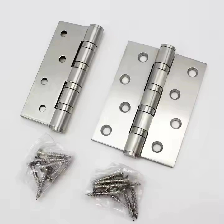bisagra de acero inoxidable 304 bisagra de 4 pulgadas de espesor bisagra de cojinete silencioso personalizada bisagra de puerta de madera interior gruesa