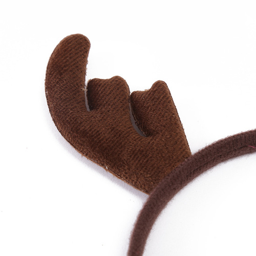 Christmas reindeer antler headband hair clip for women, deer forest system birthday party hair accessory decoration headband