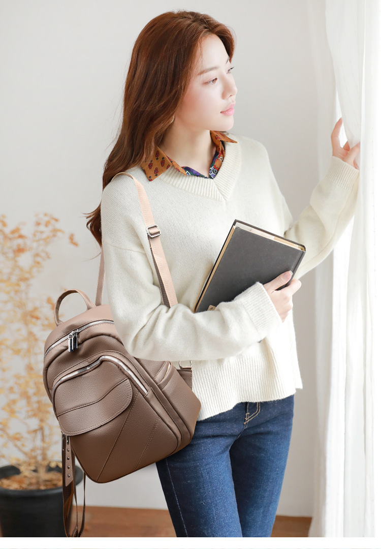 Women's Backpack Backpack Solid Color Pattern All Seasons Season Waterproof Solid Color Holiday School Daily Women's Backpack