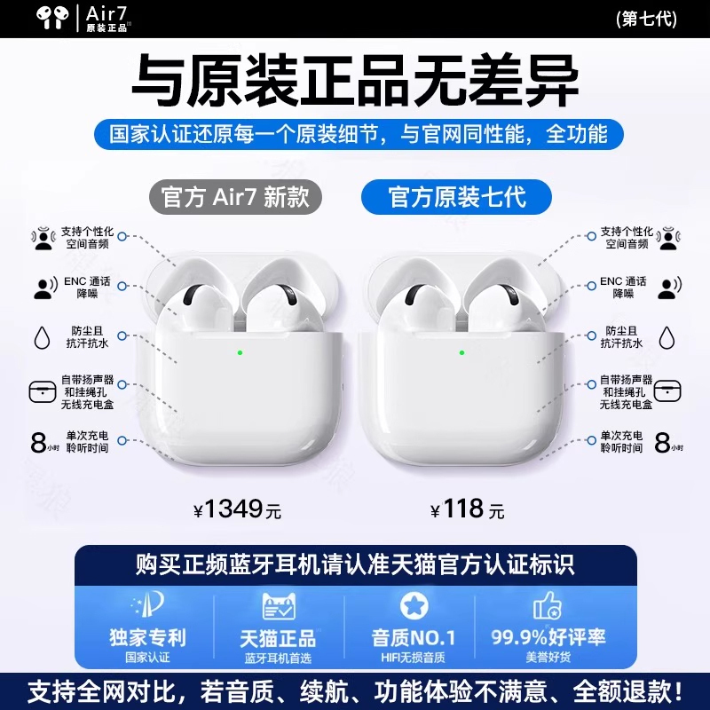 Huaqiangbei Bluetooth ヘッドセット 2025 新しいワイヤレス Bluetooth ヘッドセットノイズリダクション高品質第 7 世代ワイヤレススポーツヘッドセット|undefined