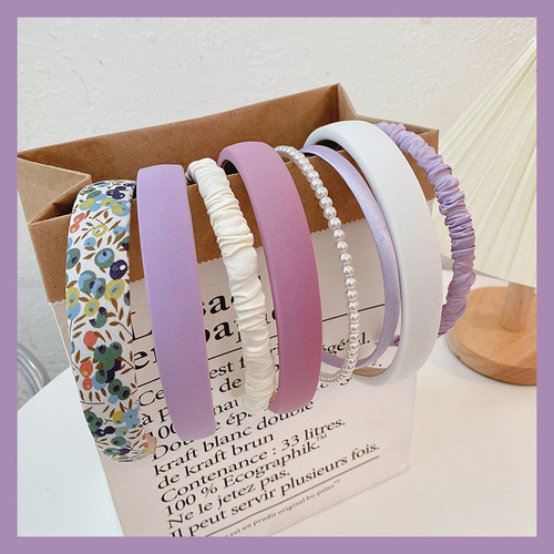 Hairband Internet celebrity 2024 new hair accessories French face wash hairpin headband hairband women go out hair pressure headband hair bundle