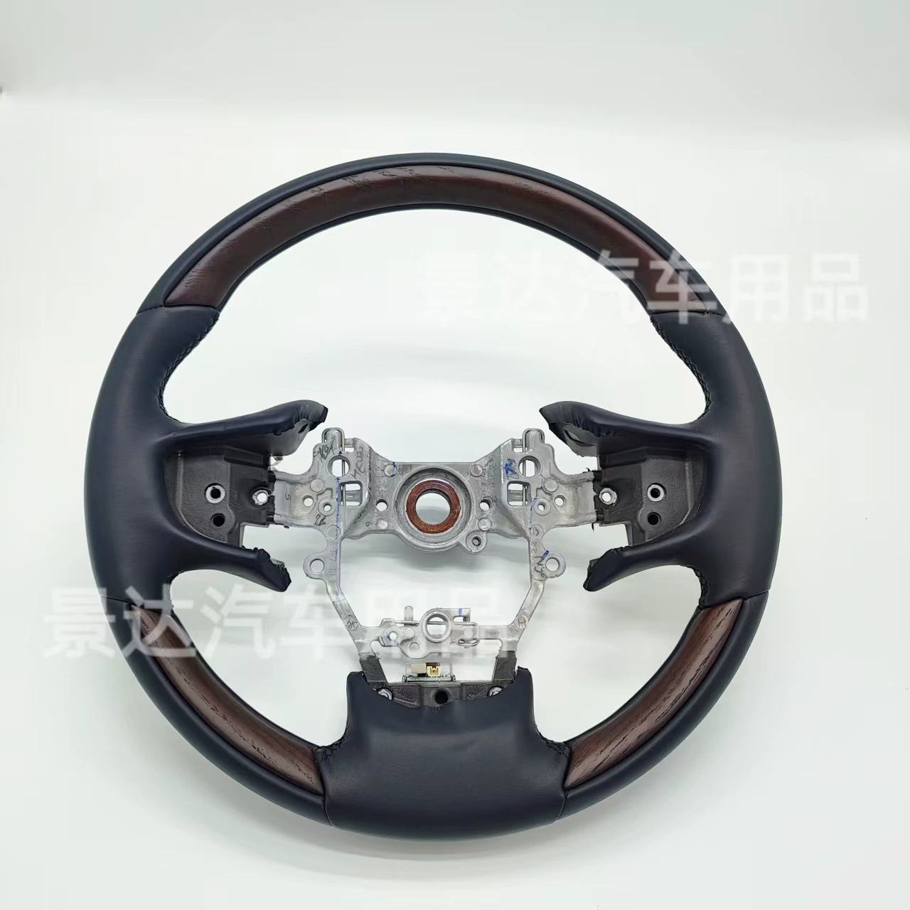 Подходит для Lexus, модифицированный руль из персикового дерева ES/LS/UX, коричневый/черный, обновление интерьера из натурального персикового дерева с подогревом