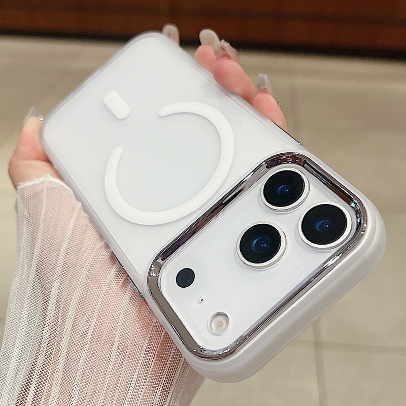 苹果17promax肤感磁吸手机壳iPhone16磨砂15半透14大孔防摔保护套|undefined