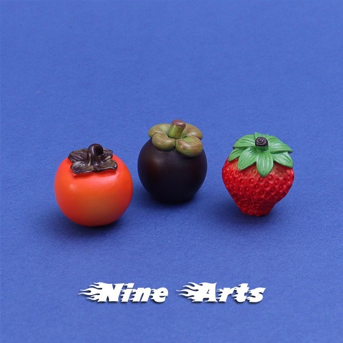 Miniature simulated fruit micro-landscape ornaments watermelon strawberry peach mango lemon lychee cantaloupe model toy