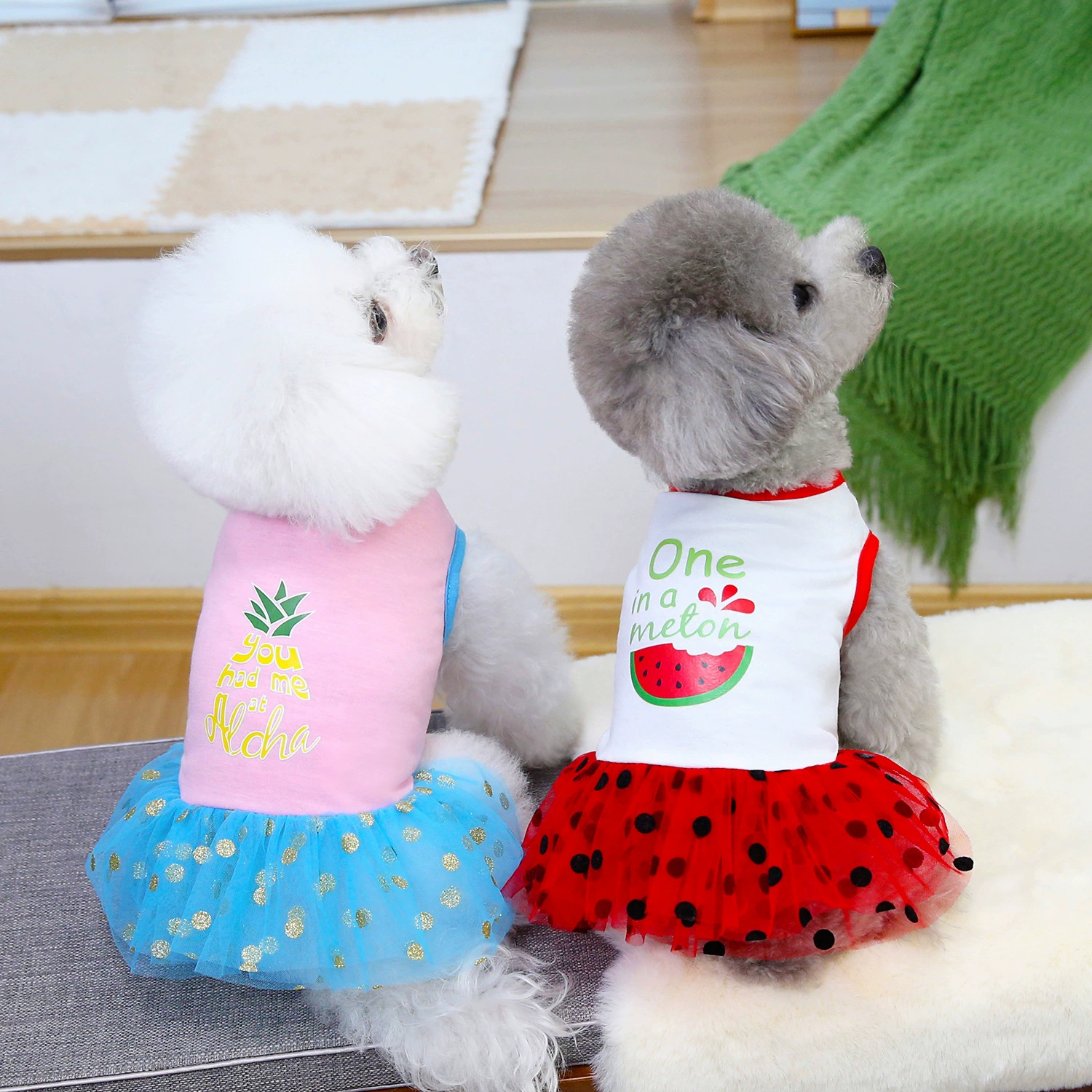 25 хаха комбинированная юбка летняя модель милая принцесса ветер сетка пряжа юбка подтяжка платье собачья кошка одежда