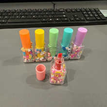 【现货】【新】指甲油造型荧光笔马卡龙色水彩笔学生文具6色套装