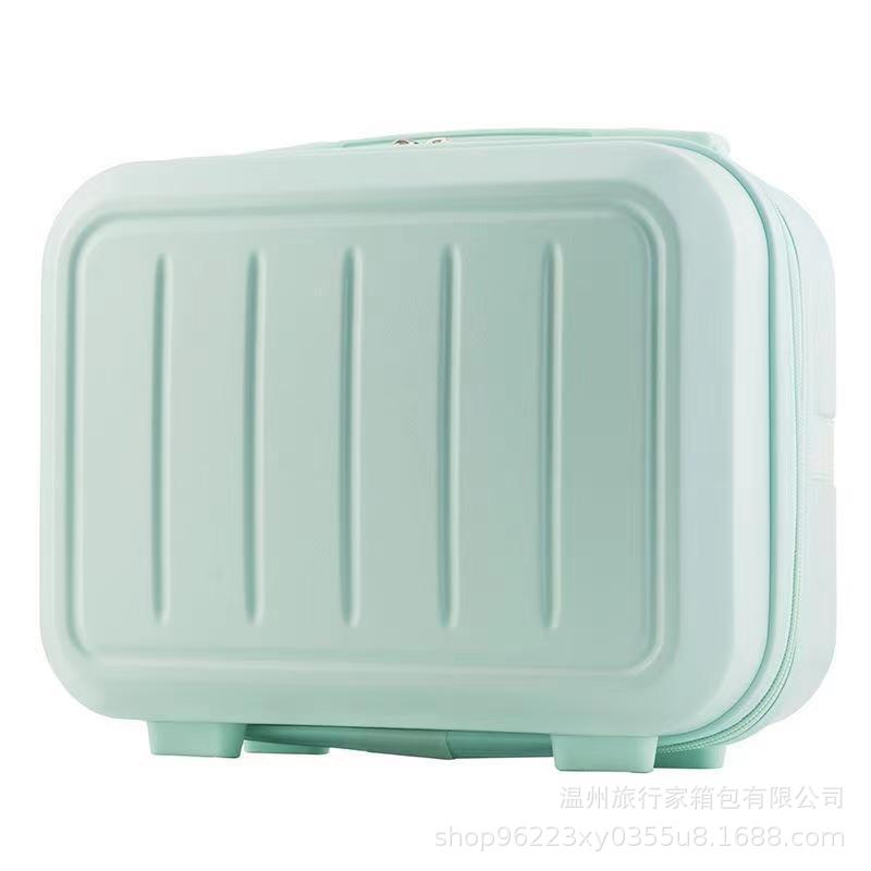 Nueva maleta al por mayor de 14 pulgadas caso cosmético equipaje chica portátil mini almacenamiento mano regalo entrega