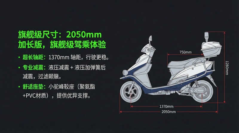 72v Electric Two-wheeled Patrol Car 2-wheeled Security Patrol Electric Motorcycle (72v Ruijie Extension)