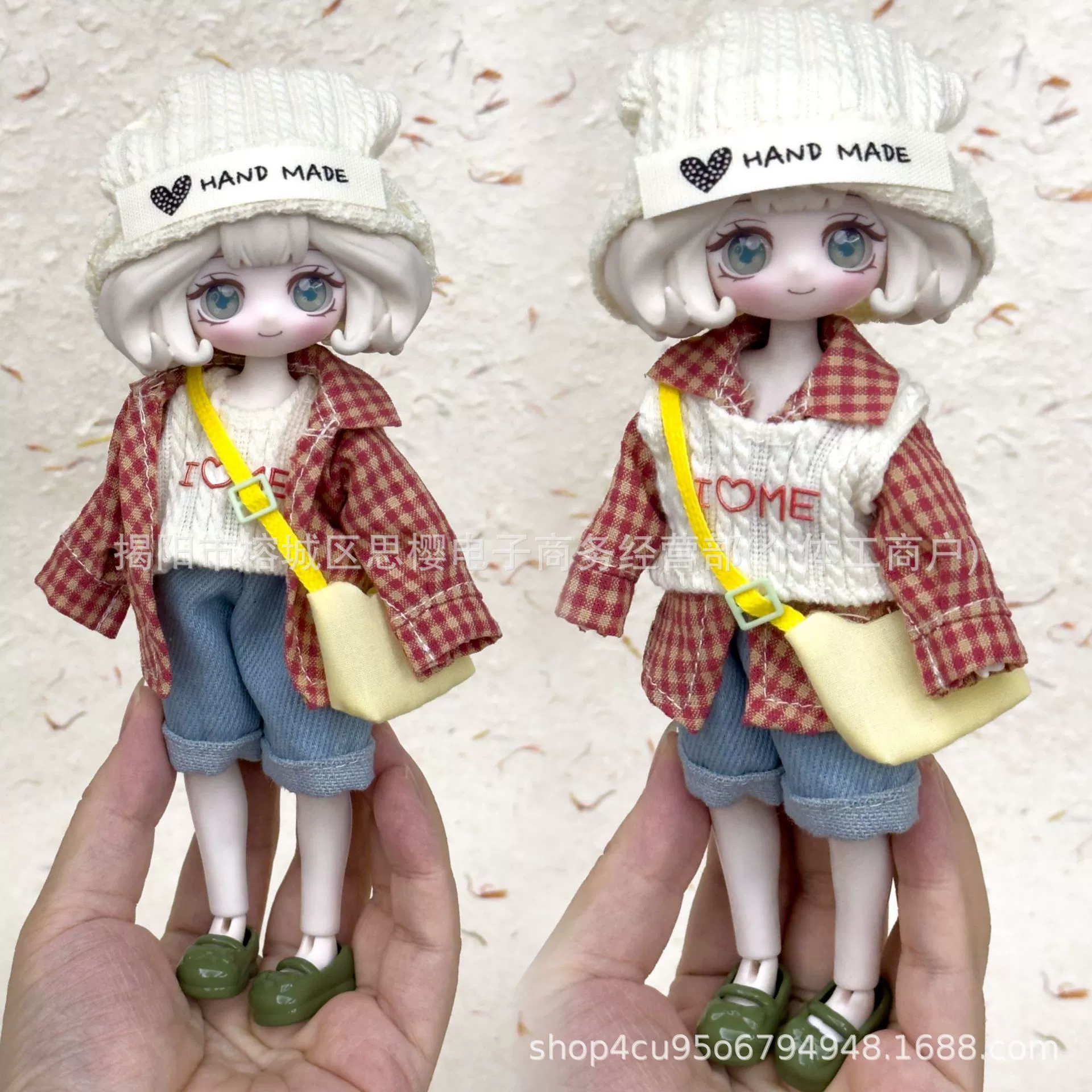 Набор одежды для куклы 8 очков bjd 12 очков ob11 11–17 см Ah Ti Bang Ni Tu Penny Beast Boy Clothes