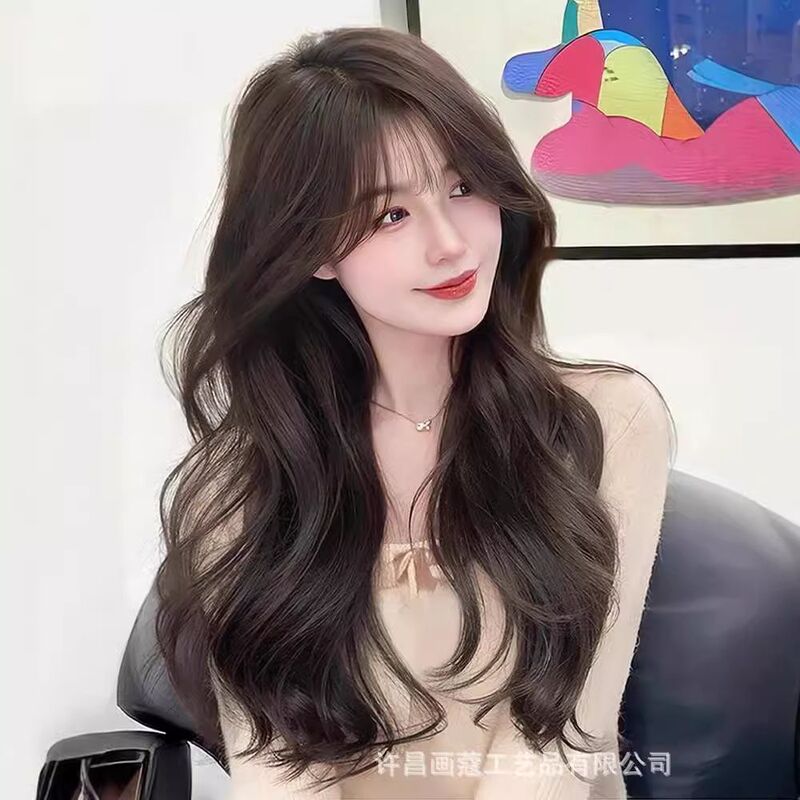 Long Straight Wig for Women, Tiktok Influencer Style, New Upgraded Version 5.0, Extra-Large Scalp, Long Curly Hair