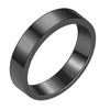 Magnetic glossy black fashionable ring, on index finger