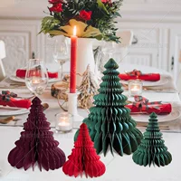 Christmas table decorations, layout, realistic props