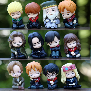 New Q Version Anime Magic Boy Peripheral Doll Doll Model Cake Car Decoration Trendy Small Ornaments