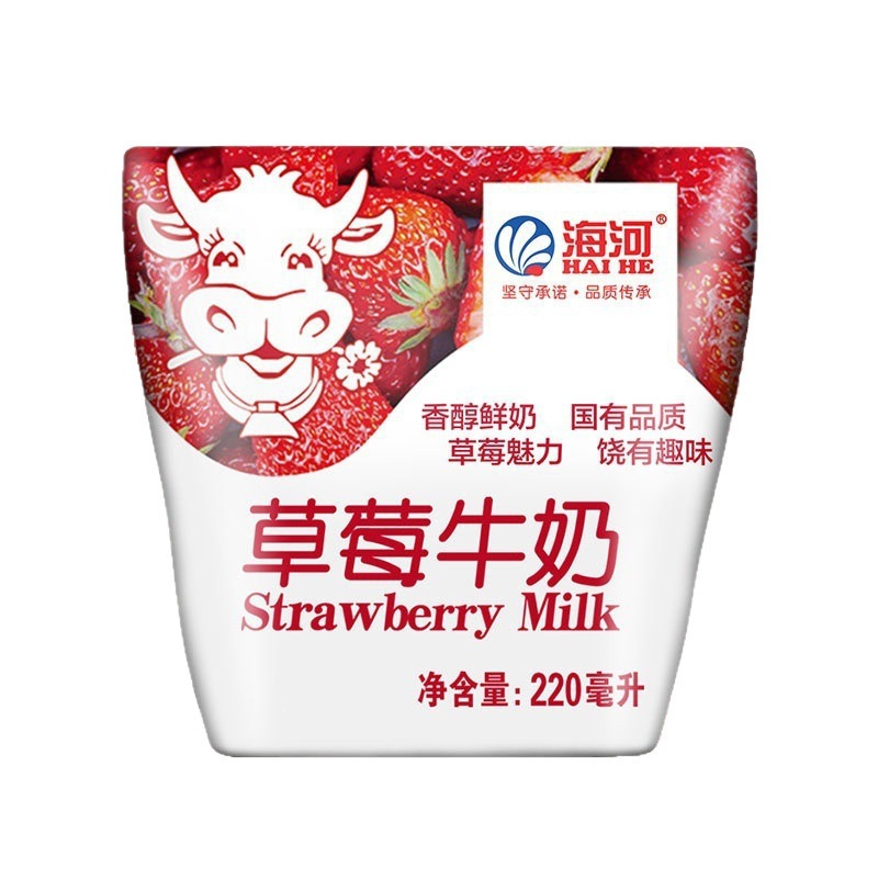 Tianjin Haihe Milk 10 flavors, 1 bag of 220ml each, acidic milk drink, other sealed at room temperature 5