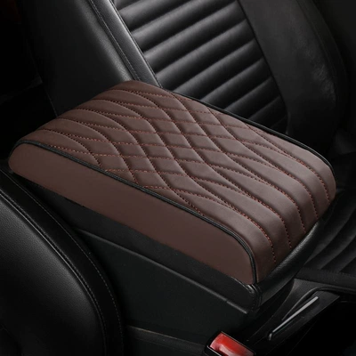 Gray Armrest Box Cushion — Armrest box pad
