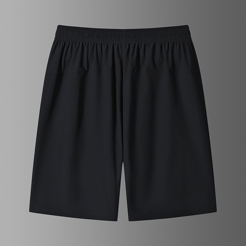 Pantalones de hielo de hombre pantalones cortos deportivos de verano pantalones de aire acondicionado elásticos transpirables sueltos tendencia pantalones grandes al por mayor