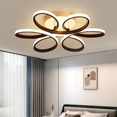 批發三色變光花型吸頂燈led亞克力客廳燈現代簡約全屋燈具