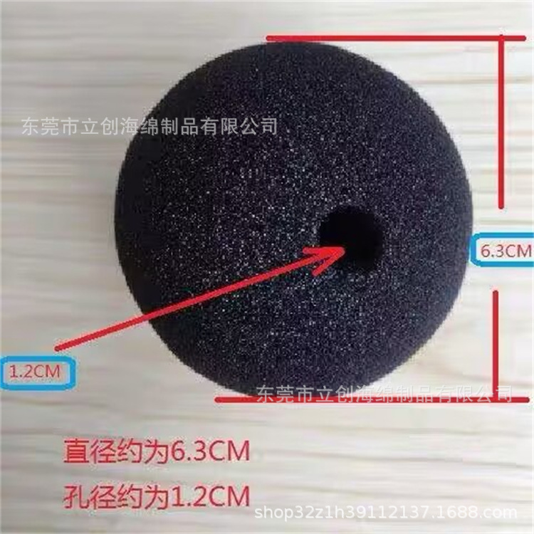 噪音计分贝仪海绵头 噪声检测仪防风海绵保护罩 声级计黑色防风球