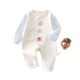 Birthday Baby Butterfly Clothes Spring and Autumn Boneless Cotton Baby Belly Protected Long Sleeve Hare Clothes Newborn Class A Monk Clothes