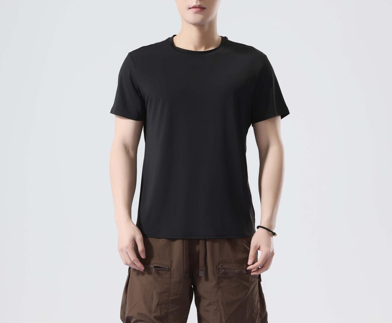 日焼け止めアイスシルク Tシャツ女性と男性のための夏半袖ルーズドレープ速乾性 Tシャツスポーツとレジャートップ|undefined