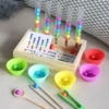 Color pairing test tube beads