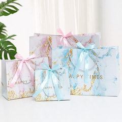 North European INS Gift Bag Pink Marble Wedding Candy Bag Gift Bag Gift Bag Handbag Fashion Bag