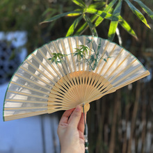 老阊门苏州刺绣扇子刺绣折扇古风扇子旗袍苏绣双面绣女扇中国风