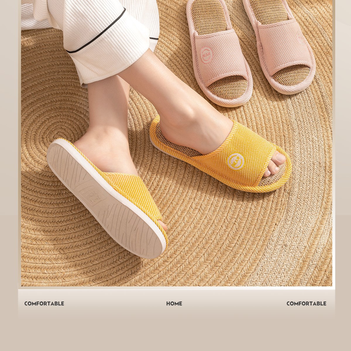Dames pantoffels voor in huis ademend en antislip comfortabel_voghion.com