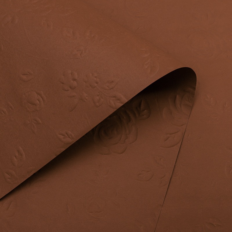 sku3_玫瑰花压纹纸【咖啡色】10张;58_58cm