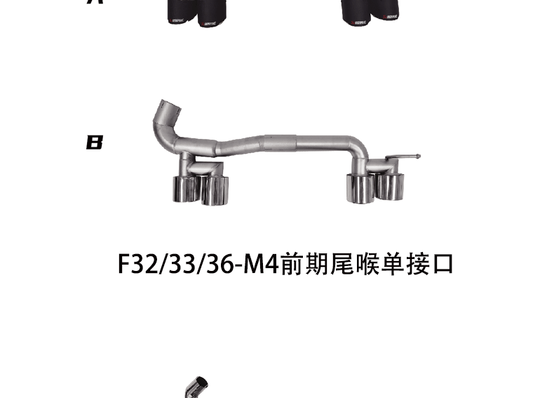 Suitable for BMW 4 Series F32/33/36/M4 front and rear surround GT cover leaf plate tail throat tail lip