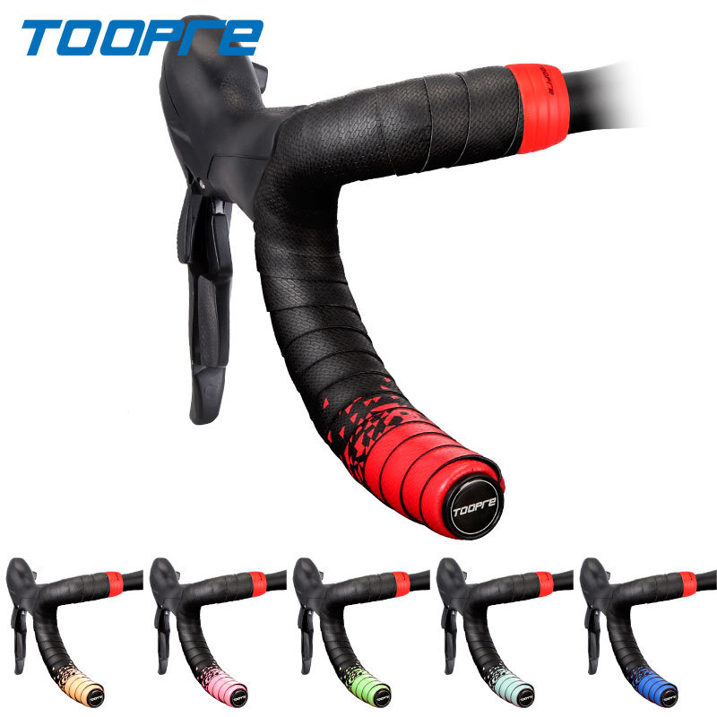 TOOPRE road handlebar tape, dead-flying bicycle bent handlebar tape, gradient color comfortable and breathable handlebar tape