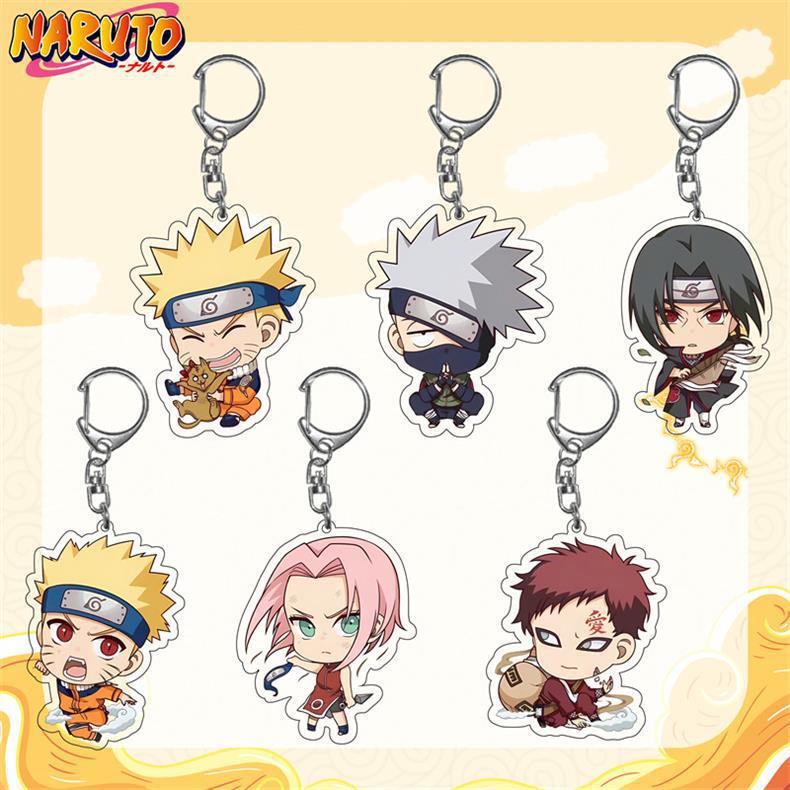 Naruto Kakashi Naruto Sasuke Anime Star Two-Dimensional Cartoon Acrylic Pendant Keychain Naruto Kakashi Naruto Sasuke Anime Star Two-Dimensional Cartoon Acrylic Pendant Keychain
