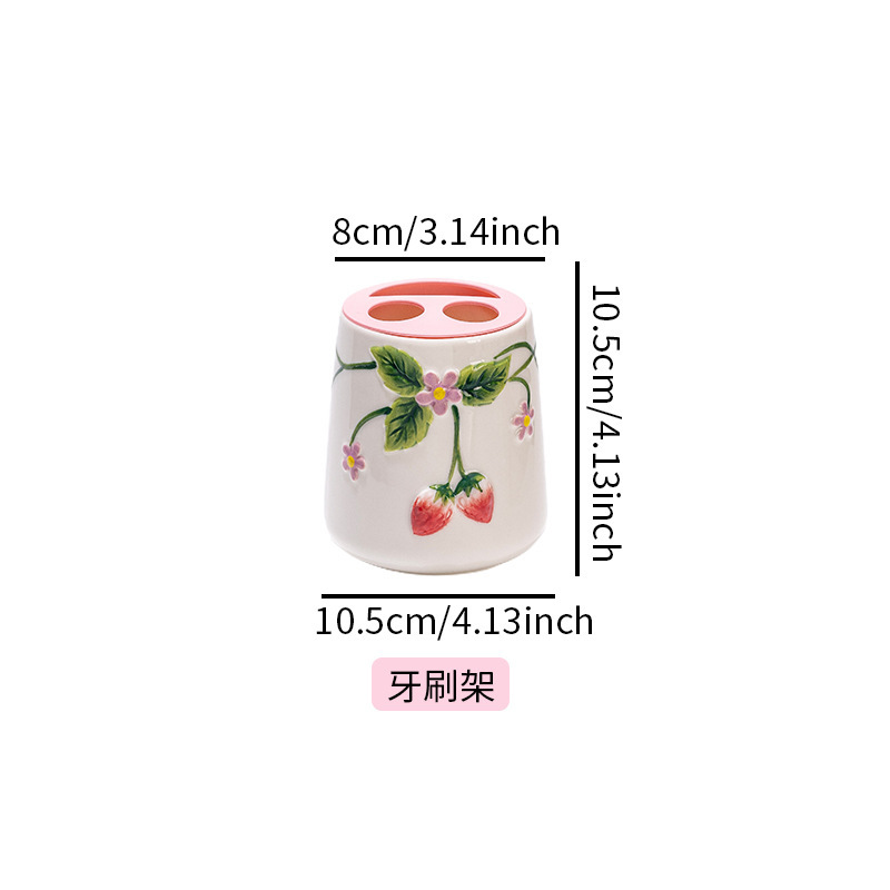 轻奢简约高颜值陶瓷卫浴套装牙刷杯乳液瓶肥皂碟马桶刷浴室用品|undefined