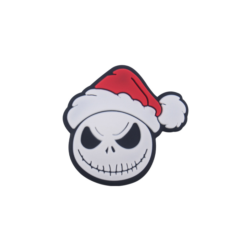 Nuevo bebé de dibujos animados Santa Claus cabeza pequeña mordedor creativo DIY bebé molar pezón cadena teether Accesorios