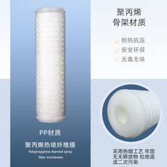 廠家直銷10寸20寸pp微孔摺疊酒過濾工業保安過濾器大流量精密濾芯