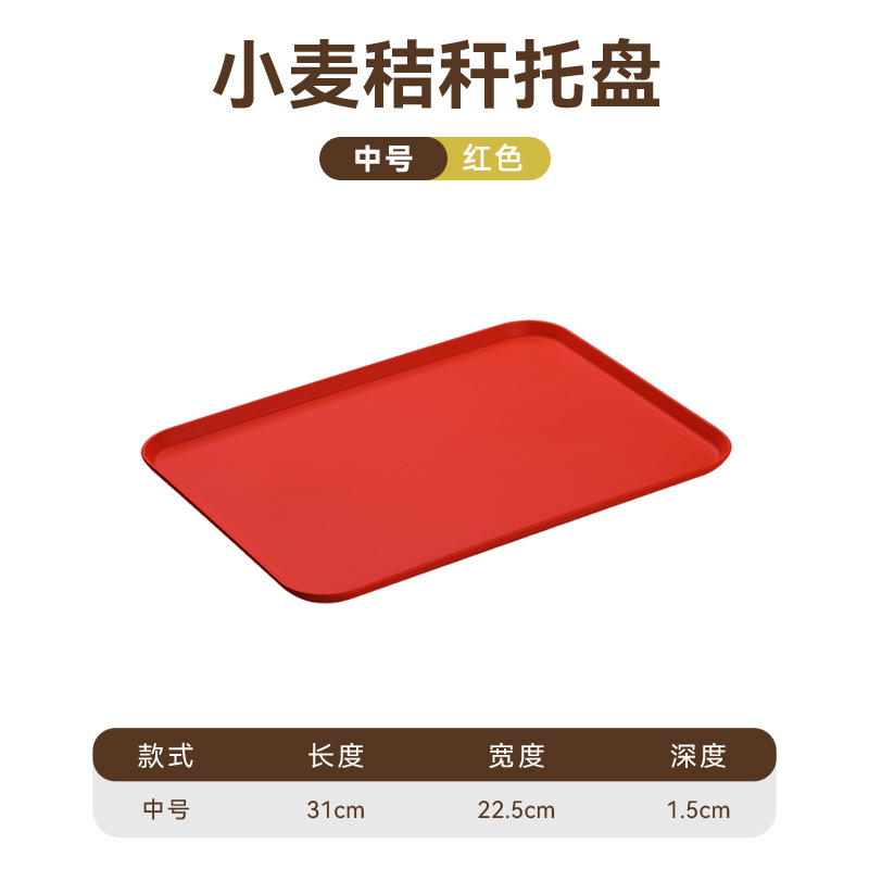 源工場北欧トレー茶皿プラスチック家庭用長方形リビングバーベキューカフェレストラン幼稚園