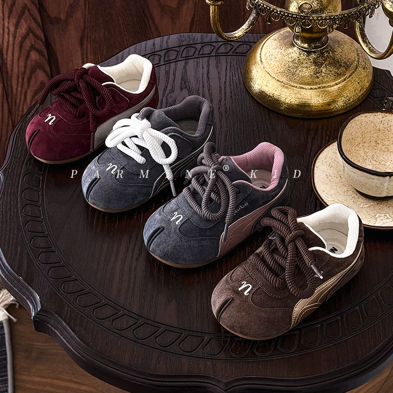 Детская ретро английская немецкая обувь весной и осенью новый мужской и женский ребенок мягкая подошва повседневная спортивная обувь детская доска обувь