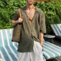 古巴夏季男士男式衬衫