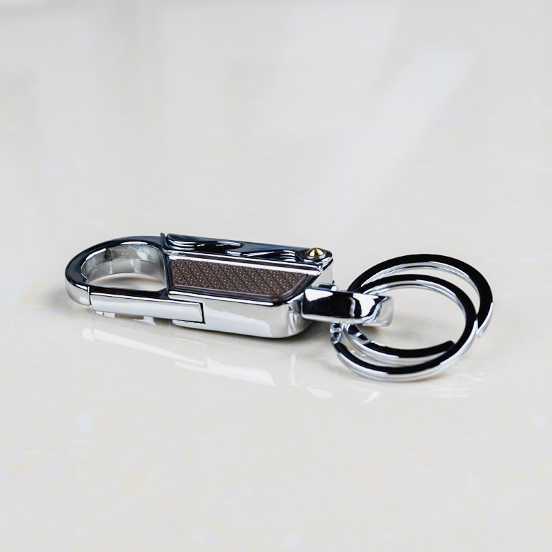 多用途金属钥匙扣腰挂汽车锁匙链圈环开瓶器红酒开