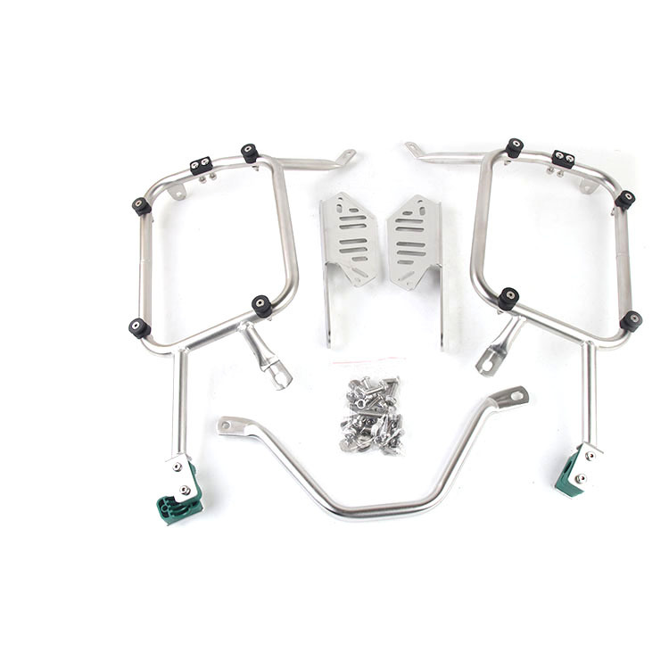 Aplicable a Kawasaki Monster VERSYS650 Acero inoxidable modificado estante trasero soporte de tronco 21