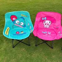 Новый мультяшный стул Moon Chair Jade Dog, удобный складной стул для кемпинга, спинка, большой стул для пикника, стул для рыбалки