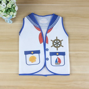 Amazon cross-border for party role-playing children's vest non-woven color environmental protection export manufacturers