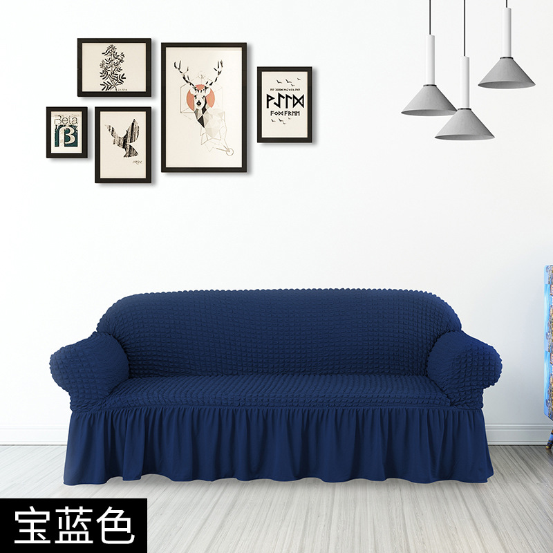 Funda de sofá de gasa de burbuja original Funda de sofá elástica multifuncional universal Funda de sofá de falda Juego completo de cubierta con todo incluido anti-rasguño