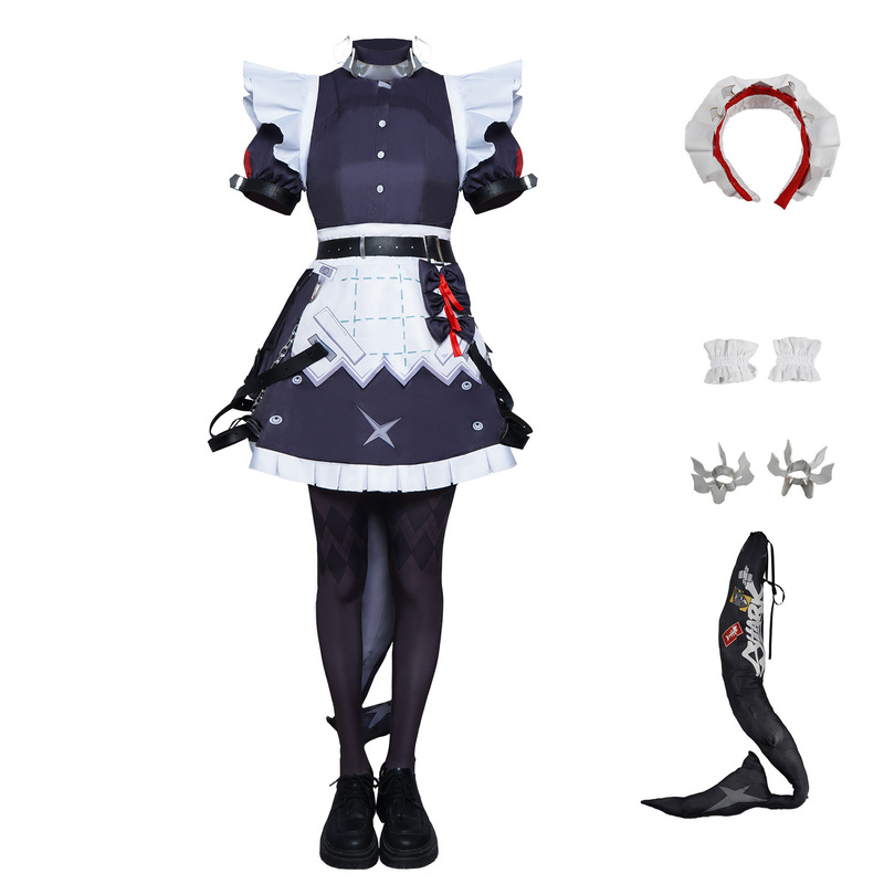 Popular Mobile Game Ailianqiao Cosplay Costume for Women, Victorian Housekeeping Maid Cosplay Role-Playing Costume Popular Mobile Game Ailianqiao Cosplay Costume for Women, Victorian Housekeeping Maid Cosplay Role-Playing Costume