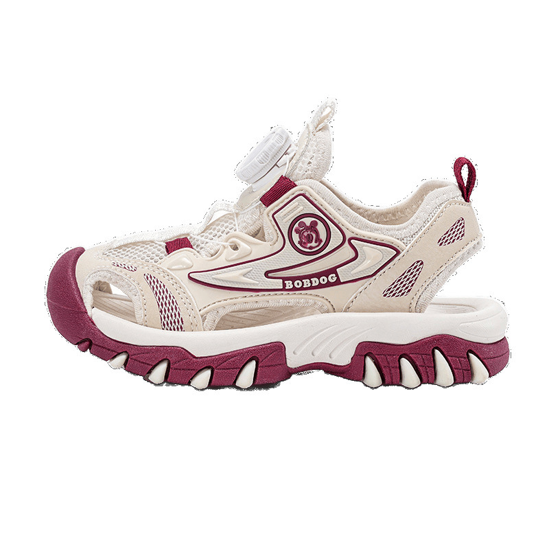 Babudou zapatos para niños sandalias Baotou para niñas 2025 verano nuevo estilo niña antideslizante zapatos deportivos de playa transpirables para niños